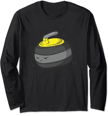 Curling Wintersport Stein Curling Besen Langarmshirt