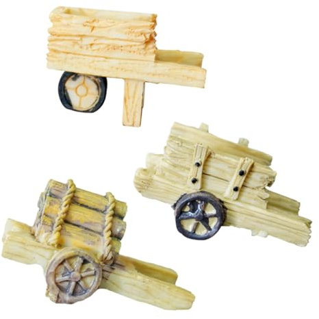 Mipcase 3pezzi in Resina Decorazione Da Giardino Carino Per Piante Per Interni Attrezzi Da Giardino Delle Fate Fioriera Succulenta Muschio Terrario Supporto Per Fiori Natalizio