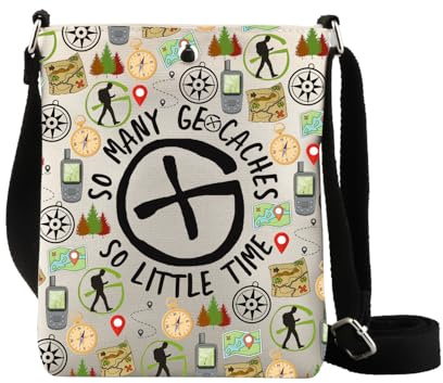 Sac à main Cochet Lover Sac à bandoulière Cadeau de géocachette Addict Cadeau d'extérieur Sac à bandoulière inspiré des Chasses au trésor, So Many Ge Cb2, large