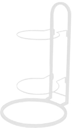 BEALIFE Platsbesparande basketställ, förvaringshylla, vertikal bollförvaring, två lager för att blanda bollar, snygg baskethylla, vertikal boll, Vit, 23.5x44.5 cm