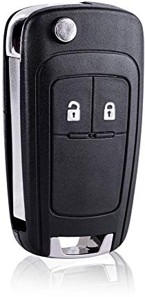 FINTERRY Auto Schlüsselgehäuse für Opel Insignia Astra Meriva Zafira Movano Mokka Karl Cascada Adam - 2-Tasten Ersatz Funkschlüssel Gehäuse Klappschlüssel