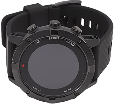 Reloj deportivo GPS impermeable con pantalla LCD, navegación de ruta multifunción y monitor de ritmo cardíaco, ideal para correr, senderismo, ciclismo y buceo