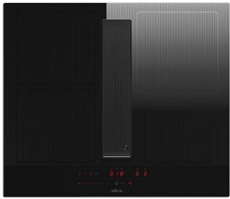 Elica PRF0196870, Piano cottura a induzione con cappa aspirante integrata NIKOLATESLA VELVET BL/A/72, Black