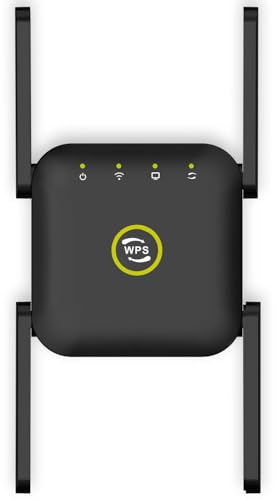 2025 Newest WiFi Extender, WiFi Booster, WiFi Repeater, Covers Up to 3650 Sq.ft and 45 Devices, Internet Booster - with Ethernet Port, Quick Setup, Home Wireless Signal Booster（4 antennas）