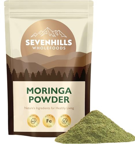 Sevenhills Wholefoods Moringa Powder 400g - High in Iron, Vitamin B12 and Fibre for Energy, Immunity & Gut Health - Non-GMO - add to Juices, Baked Goods, Smoothies