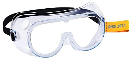 Heden Seger Safety - 2 Pack Goggles Clear Wraparound Safety Glasses Eye Impacted Sealed Protective Work Goggles Over Spectacles DIY Lab Grinding Garden Gardening
