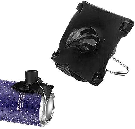 Vordpe Bier Schrotflintenöffner,Innovatives Bier Shotgun Tool,Biertrinkgerät mit Schlüsselring,für Camping, Strandparty (Schwarz)