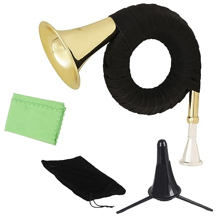 ibasenice Professionelles Waldhorn Blechblasinstrument Aus Messing Musikalisches Instrument Für Kinder Verschiedene Farben