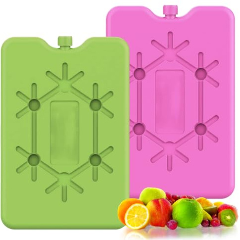 Pain de Glace pour Sac Isotherme, 2 Pièces Glaciere, 200 ml Poche de Glace, Bloc Glace pour Sac Isotherme, Accumulateur de Froid, Sac de Congélation Réutilisables pour Glacière Sac Isotherme Sac Lunch