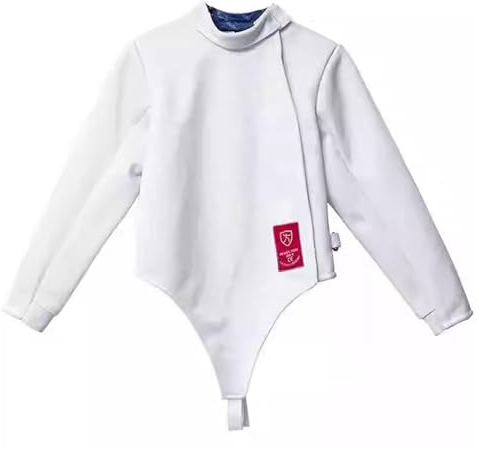 JUNYOHOA Fechtjacke für Kinder und Erwachsene, 350N-Fechtausrüstungs-Schutzanzug, Stichfester Fechtanzug Aus Stoff, Florett-/Degen-/Säbel-Fechtanzug (Color : Left hand, Size : 50#)