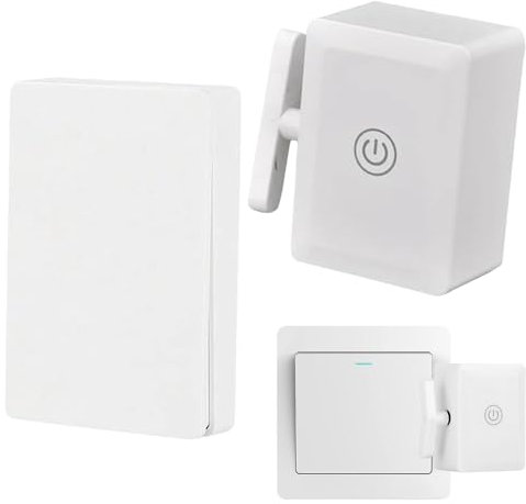 Pulsante remoto per dispositivi intelligenti – Robot di spegnimento domestico, telecomando affidabile | Domotica con telecomando, dispositivo intelligente per lampade, elettrodomestici e interni