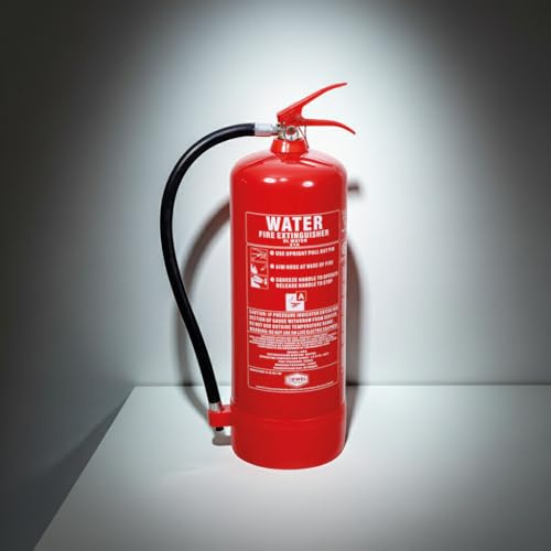 9L Water Jewel Fire Extinguisher – 21A BS EN3 Certified, 5-Year Warranty, Wall Bracket Included