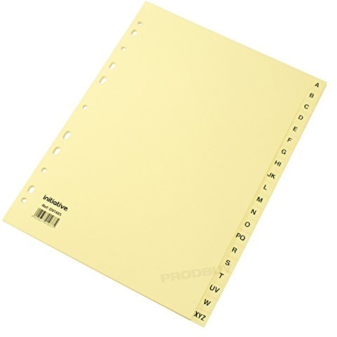 [Pack of 3] A4 Vanilla A-Z Tabs Ring Binder File Index Dividers Subject Folder Cards