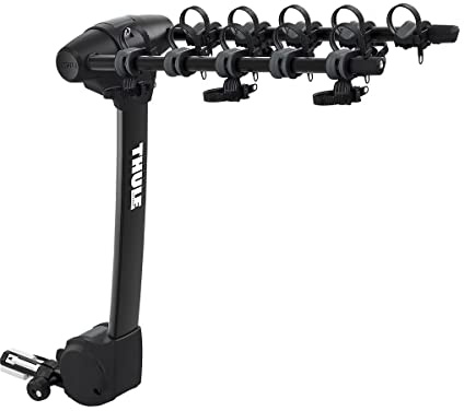 Thule Apex XT Hanging Hitch Bike Rack, Carries 5 Bikes, Perfect for Traveling with Multiple Bikes - Quick, Tool-Free Installation, Suitable for a Wide Variety of Bike Sizes and Frame Styles