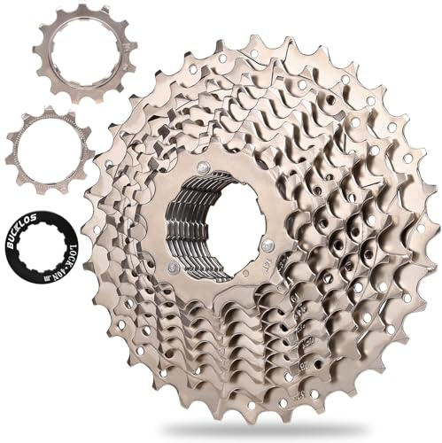 BUCKLOS 8/9/10/11/12 Speed Cassette Ultra-Light 11-25/28/32/34/36/40/42/46/50/52T Bike Cassette Fit Mountain Bike/Road Bike/XC/DH/AM,Compatible with Shimano Sram HG Hub Driver…