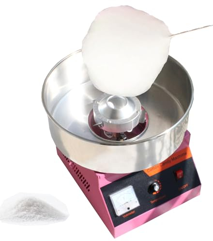 guoyjmm Máquina de Algodón de Azúcar 220V Algodonera de Azúcar Cotton Candy Machine Máquina Profesional para Hacer Nubes de Azúcar para Hacer Dulces Fiestas de Cumpleaños Infantiles
