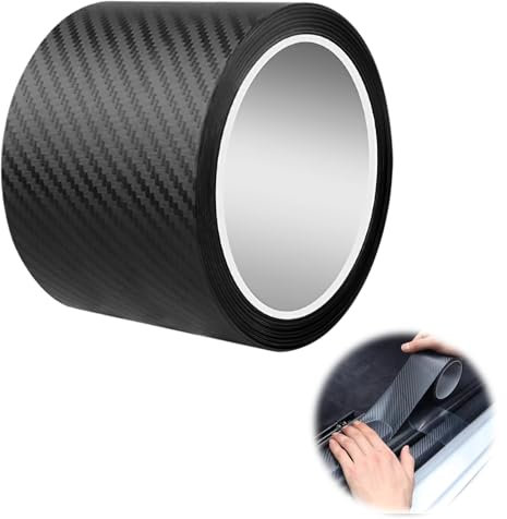 Pellicola Adesiva in Fibra di Carbonio per Auto, 5cm*3m - Protezione Antigraffio, Impermeabile, Facile da Applicare - Adatta alla Maggior Parte delle Auto, Berline, SUV, Mini-Van e Pick-up