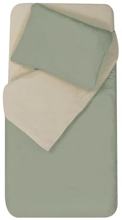 DODO Mon PTIT Parure de Couette 75x120 cm + Taie 35x45 cm GINKY/Sable