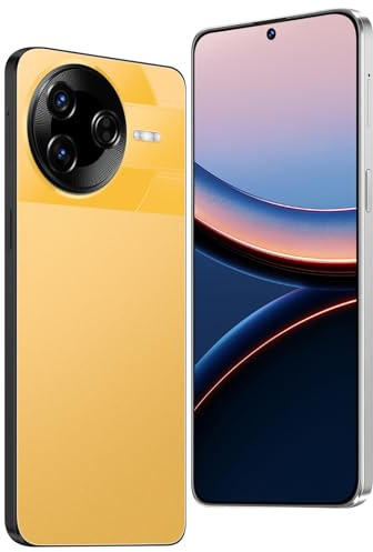 4G Smartphone has 6.6-inch HD INCELL Display, 32GB ROM (Expandable up to 256GB), Dual SIM Free Unlocked Android 12.0,Support Bluetooth/Wifi/GPS/OTG/Fast Charger/Face ID Mobile Phone (F7 Ultra-Yellow)