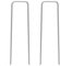 AAGUT Galvanized Garden Stakes 25 Pack 12 Inch Heavy Duty Fence Anchors 11 Gauge Metal Landscape Staples for Anchoring Tent, Weed Barrier Fabric, Ground Cover