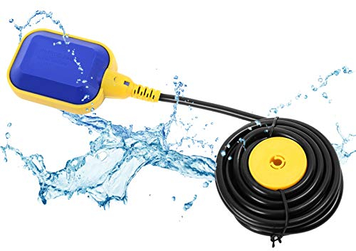 Interruttore a Galleggiante Interruttore di Controllo del Livello Dell'acqua del Fluido Liquido, Interruttore a Galleggiante Tipo Cavo Rettangolare con Cavo Lungo 10 M
