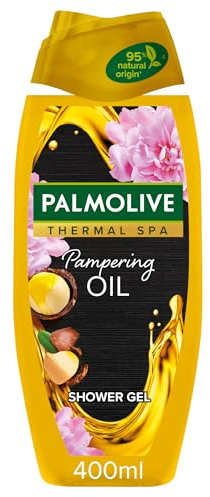 Palmolive Thermal Spa Pampering Oil Shower Gel 400ml - with macadamia oil - 95% natural origin ingredients♦ - 98% biodegradable formula - 100% natural essential oil - 30% recycled plastic bottle