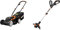 WORX WG779E.2 36V (40V MAX) Cordless 34cm Lawn Mower (Dual battery x2 20V Batteries)&WG163E.9 GT3 Command Feed Cordless Grass Trimmer 30cm 18V - BODY ONLY