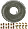 3/16 Brake Pipe Kit 10m(32.5 Ft), Automotive Replacement Brake Lines with Nuts Fittings & Screw Connectors Copper Plated Hose (10m)