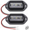 Xnourney 2PCS LED luce della targa, 12V-24V DC impermeabile, per camion SUV rimorchio Van RV barche come passo luce di cortesia, cupola del carico o sotto, del cofano