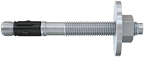 fischer Ancrage de boulon avec grand disque FAZ II Plus 12/10, version courte gvz, ancrage pour charges lourdes à haute capacité de charge, boulons d'ancrage pour fixations de constructions en bois,