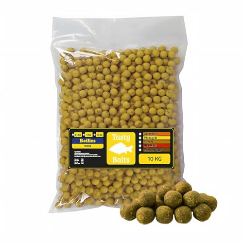 EUROCATCH Tasty Baits Boilies Scopex - 20mm - Sacco 10kg - Esca Carpa ad Alta attrattività - per Tutte Le acque - Sessioni Lunghe e Brevi