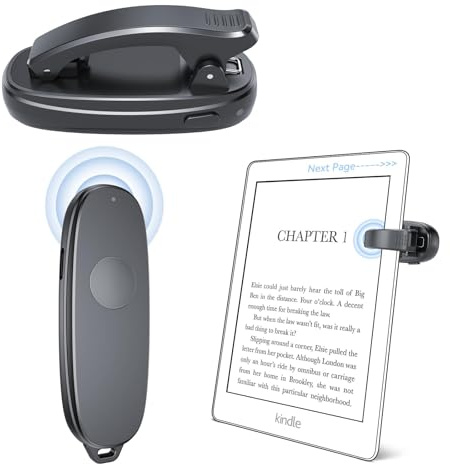 UBUYUONE Télécommande pour lecture sur Kindle, Paperwhite, Kobo eReaders, Page Turner Clicker pour tablettes iPad/Android pour lire des romans, déclencheur de caméra à distance