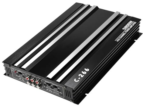 Amplificatore auto, 12 V, 4 canali, in lega di alluminio ad alte prestazioni, amplificatore stereo per auto