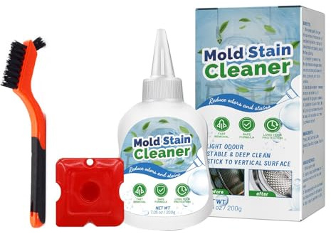 Mold Magic,Mould & Mildew Remover Gel,Household Mould and Mildew Remover,Deep Clean for Washing Machine,Bathroom,Kitchen Sink,Tile & Grout,Stains,Powerful Remove Black Mold