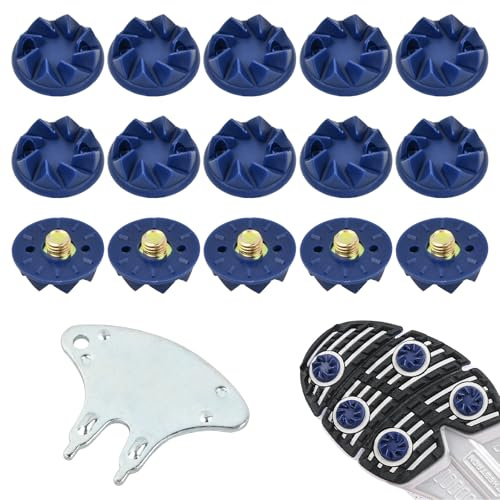 20 Pièces Crampons de Chaussures de Golf, Pointe de Golf pour Chaussures Universelles, Pointes de Cricket, Golf Spikes for Golfers AntidéRapantes avec Clé à Pointes