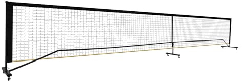 Susoso - Red portátil para pickleball, 670 x 60 x 91 cm, red de tenis con bolsa de transporte, resistente, para patios traseros, césped, parques (negro)