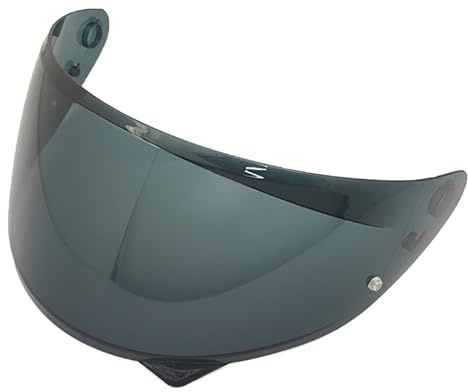 XYJTC Motorrad Motorradhelm-Visier for HJC C10 – Ersatz for kratzfeste, staubdichte Windschutzscheibe – Stilvolles Design(Black tea)