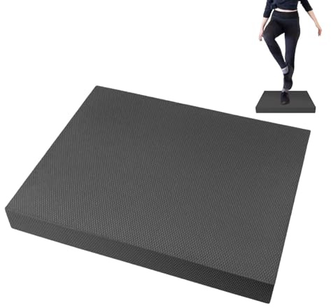 Almohadilla de equilibrio para ejercicios, estera de estabilidad gruesa, almohadilla de espuma para ejercicios de 50x40 cm para equilibrar con textura antideslizante, base de entrenamiento físico con