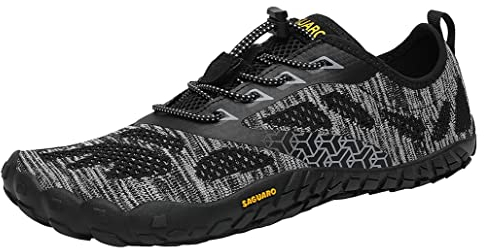 SAGUARO Chaussures de Trail Running Homme Femme Chaussures Minimalistes Chaussures de Sport Fitness Randonnée Escalade Marche Barefoot Shoes Chaussures Aquatiques, Noir Onyx, 43 EU