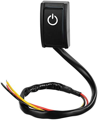 Gebildet Auto Schalter EIN/AUS Paste Type Schalter DC 12V 200mA Schalter für Auto DIY Paste Typ Klebrige Taste Schalter(Schwarz)