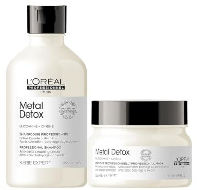 L’Oréal Professionnel, Metal Detox Shampoo & Hair Mask, For Damaged Hair