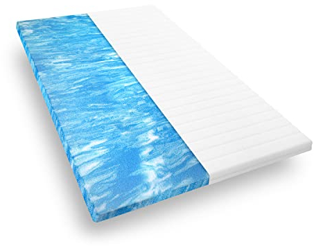Mister Sandman Gel Topper 90x190, orthopädischer Topper aus Gelschaum für bequemes Liegen, weiche und atmungsaktive Matratzenauflage, Gelschaummatratze Öko-Tex geprüft, Höhe ca 5 cm, Mikrofaserbezug