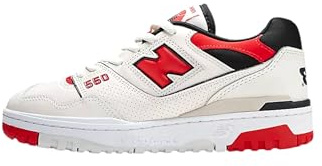 New Balance - 550 - BB550VTB - El Color: Crema-Blanco-Rojos - Talla: 42.5 EU