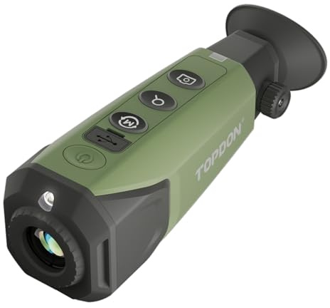 TOPDON TS004 Thermal Imaging Monocular, 320 x 240 TISR 256 x 192 IR Resolution, Supported Wireless Connection, 13mm 50Hz Thermal Night Vision with 11h Battery Life, IP67 Monocular for Hunting
