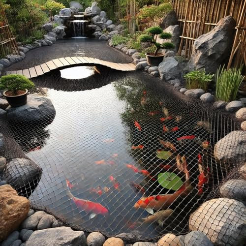 Royal Gardineer Filet de Protection pour Bassin à Mailles Fines - 3 x 4 m