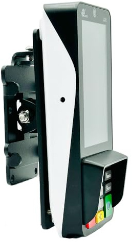 HILIPRO POS Kiosk Flush Mount for Pax S300, A35, – Secure Countertop Payment Terminal Recessed Mount with Cable Management Anti-Theft Steel Mounting Plate Black