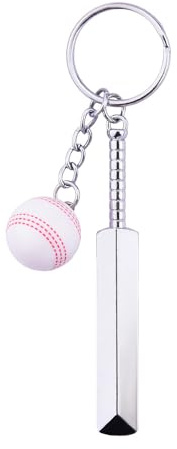 Guqqeuc Cricket Bat Keyring Gifts for Daughter Son Cricket Birthday Gifts for Men Women Best Friend Christmas Friendship Gifts for Cricket Lovers Fans Cricket Bat Key Ring Gift for Cricket Player
