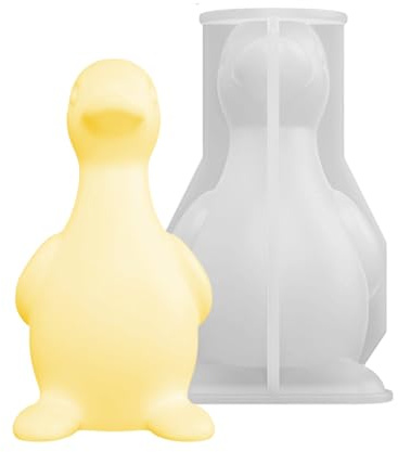 Molde para velas de pato - Herramienta de moldeo de silicona reutilizable Molde para patos, suministros para manualidades | Ideal para velas perfumadas, resina, producción de arcilla polimérica,