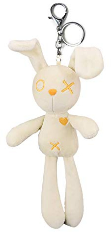 VICKYPOP Animal Plush Keychain Cute Rabbit Stuffed Toy and Interesting Backpack Doll Pendant for Friends (OX Rabbit)