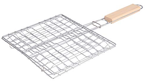Cesta para Parrilla, Rejilla de Alambre para Asar Parrilla para Barbacoa Rejilla para Barbacoa Reutilizable para Hamburguesas Filetes Mariscos Verduras Pescado